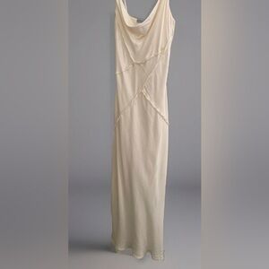 Zara Cowl neckline crepe holiday dress classy chic comfortable Xmas party Lrg